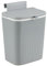 Eudokky 12 Liter Wall Mounted Waste Bin, Hanging Trash Can with Lid, Under Kitchen Counter Bin, Gray