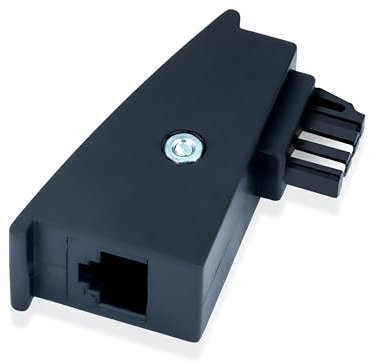 BIGtec TAE RJ45 DSL Adaptateur de câble TAE-F mâle vers RJ45 femelle 8P2C Adaptateur modulaire téléphone câble routeur