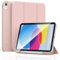 AK Funda para iPad (A16) 11ªGeneración 2025 11 Pulgadas/iPad 10ªGeneración 2022 10,9 Pulgadas,Soporte Trifold Silicona Funda con Portalápices(Rosa)
