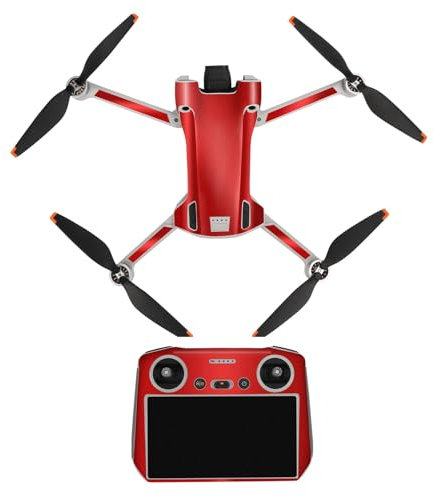 QMSOZMD Drohnenteile Aufkleber Skin for DJI MINI 3 Pro Aufkleber Protector Wasserdichter Aufkleber Drone Body Skin Schutzarm for DJI RC N1 Drone Zubehör(K)