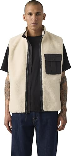 Levi's Herren Weste Joonie Sherpa mit Reißverschluss, Standard Fit