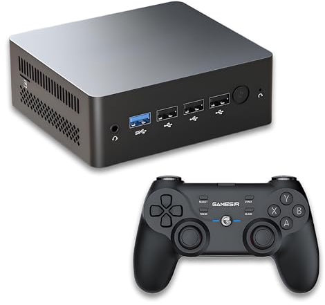 KINMRIS Super Console MP100 Retro Emulator Gaming Console 4K, Windows 11 System, Support TV Output, Plug and Play TV Video Games (Black, Game Console + 1 x Wireless Controller)