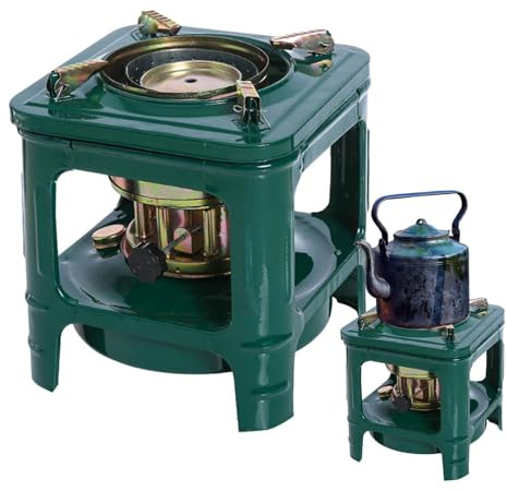 Réchaud de camping portable - Poêles à à 8 mèches | Camping Pique-Nique Pratique Réchauds À Huile Cuisinière Ustensiles De Cuisine, Four À Brûleur Diesels Pour 2-3 Personnes