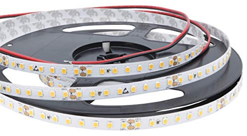 iluminize LED-Streifen: hocheffizienter LED-Streifen mit 128 LEDs pro Meter, 147lm/W, SMD2835, 8 mm breit, hoch selektiert, 24V, 8,6W pro Meter, 5 m auf Rolle (4000K Ra 80 IP65NANO)