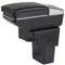 SZSS-CAR Leather Auto Interior Parts Armrests Storage Box (Black)
