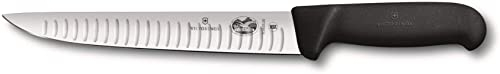 Victorinox Fibrox Stechmesser, Kullenschliff, Extra Scharfe Klinge, Rostfreier Stahl, Spülmaschinengeeignet, Swissmade