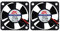 HAWKUNG 2 Pièces 3D Imprimante Ventilateur de Refroidissement Extrudeuse Accessoire 3010 30 x 30 x 10 mm DC 2 Pin Connecteur 24V Portant Silencieux Sans Radiateur Refroidisseur Ventilateur, Noir