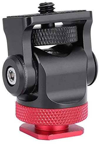 MAGT Blitzschuhhalterung mit 1/4 Zoll Schraube, Aluminiumlegierung Monitor Halterung Einstellbare Blitzschuhadapter Kamera Monitor Halterung