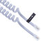 RJ10 Teléfono Cable Plomo Rizado Espiral en Espiral del Auricular 3 Meter Compatible con Teléfonos Fijos Cisco, NEC, ROLM, ITT, TI (Blanco)