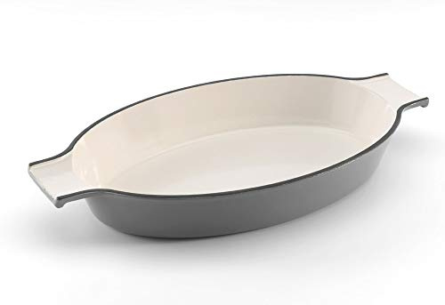 Samuel Groves - Enamel Cast Iron Gratin Dish 42cm By Chabrias LTD