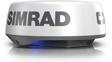 Simrad HALO20+ 36 NM 20-inch Pulse Compression Radar, 60 RPM, with Collision Avoidance and VelocityTrack, Dual Range Doppler Technology Built-in
