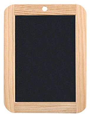 Wonday - Ardoise en Pierre Naturelle, Cadre en Bois, 19 x 14.5 cm