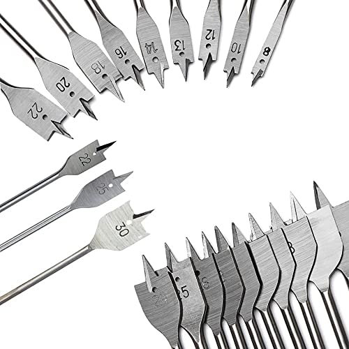 6-50Mm Flat Drill High-Carbon Steel Wood Flat Drill Set Woodworking Spade Drill Bits Durable Woodworking Tool Sets-8Mm