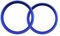 ontto 2 Stück Auto Vorne Hinten Logo Emblem Dekor Kreis Ring Trim Aufkleber 82mm /75mm Alumlegierung für 1er 2er 3er 5er 7er X1 X3 X5 M3 M4 F30 F31 82 mm & 74 mm Au?en Logo Emblem Dekoration-Blau C