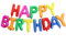 Ponmoo Foil Palloncini Happy Birthday Banner Kit - Multicolore, Bandiera di Buon Compleanno Palloncino Festa Decorazioni per Adulti Bambin