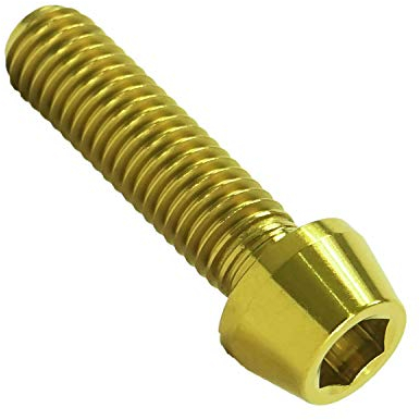 F26 Titan M8 Schraube DIN912 konisch Gold (30)