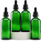 YIZHAO Flacon Compte Gouttes 100ml, Vert Flacon Huile Essentielle Vide avec Pipette Verre, pour Huile Essentielle, Aromathérapie, Laboratoire, Massage, Cosmétique, Voyage - 4 Pcs