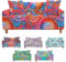 Mateju Stretch Sofabezug 1/2/3/4 Sitzer, Böhmen Druck Antirutsch Sofaüberwürfe Ecksofa Couchbezug L Form Sofa Spannbezug Sesselbezug für Wohnzimmer Wohnkultur (Bunt verträumt,3-Sitzer 190-230cm)