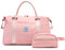 LOVEVOOK Reisetasche Damen Sporttasche Handgepäck Tasche Weekender Bag Schwimmtasche Wasserdicht Travel Bag Duffle Bag Fitnesstasche Frauen Kliniktasche für Reise Gym Flugzeug (Rosa-2, M)