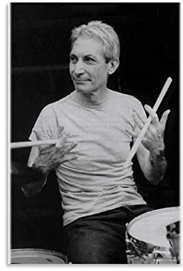 TSALF Poster und Drucke Kein Rahmen Charlie Watts Classic Drummer History Collection 60x90cm