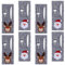 8 Stück Weihnachten Besteckhalter Taschen Weihnachtsmann Rentier Muster Filz Weihnachtliche Besteckbeutel Bestecktasche Rechteck Besteckbeutel Weihnachten Tisch Dekoration Tischdeko Bestecktasche