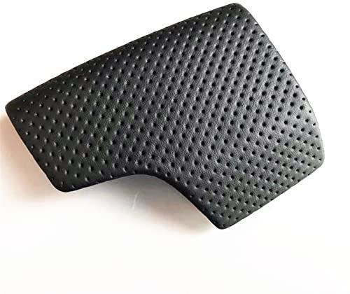DHWUIASF Car Styling Konsole Schaltgriff Rahmenabdeckung Für Audi A6 C8 Leder Schalthebelabdeckung Mit Loch Schaltknauf Perforiertes Leder (Color : A)