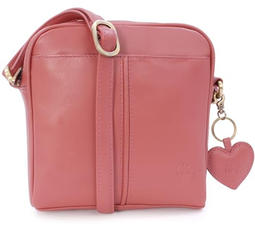 Gigi - Petit Sac Bandoulière Femme Cuir - Sac à Main Porté Croisé Avec Bandoulière Réglable - 22-29