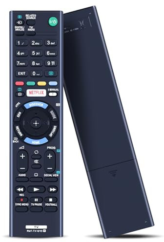 GOUYESHO Telecomando di ricambio RMT-TX101D per Sony Bravia TV KD-55X8507C KDL-32R503C KDL-40R453C KD-49XE7077 KDL-40R453C KD-55X8505C KDL-24W605A KDL-60NX725 KDL-42W65 5A KDL-3 Telecomando Sony