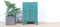 Yajutang Chinesische Kommode Nachtschrank Massivholz türkis RAL5018