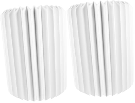 PRETYZOOM 2St Papier Laternen für den einzug tischlampe für bff zu weihnachten Origami Leuchter Anhänger Papierlaterne Lampenschirm magnetisch Weiß