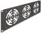 Delock 19 Rackblende für 3 Lüfter 120 x 120 mm 3 HE dunkelgrau