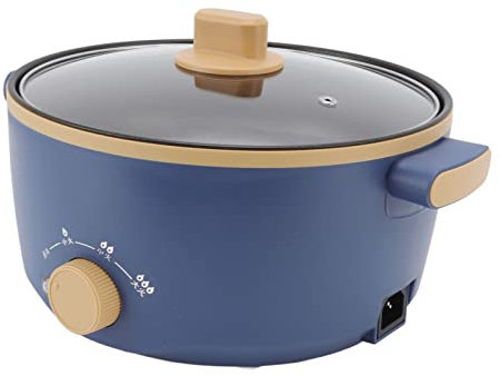 Fnppyrd Cuisinière électrique 800 W 2,5 L 3 Vitesses de contrôle monocouche multifonctionnelle, cuisinière électrique multifonctionnelle, monocouche (Prise américaine 110 V)