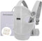 Bebamour Babytrage Vorder und Rückentrage mit 2 Schulterlätzchen,Light Grey