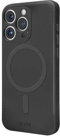 SBS Instinct MagSafe Hülle für iPhone 15 Pro, Schwarz