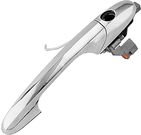 Koaudb for Fiat 500 Door Handle Offside Right Driver Side Chrome Silver Door Handle Replacement for 2007-2016 Fiat 500, for 2008-2016 Abarth 500 595 695 Replace#735485876, 735592026, 735592012(Right)