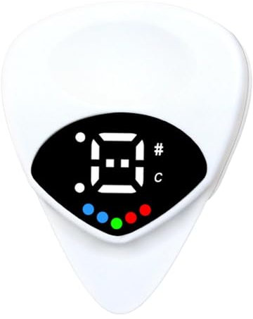 Gitarren Plektrum, E Gitarren Plektren, 2-in-1 Stimmgeräte Und Plektren Für Akustikgitarren, Gitarrenzubehör Für Anfänger, Batteriebetrieben, Für Damen Und Herr