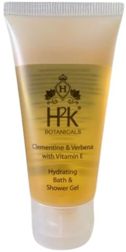 H2K Botanicals Clementine & Verbena with Vitamin E 100x40ml Hydrating Bath & Shower Gel Bulk Pack Ideal For Hotels, Guest Rooms, Airbnb & Hospitality Cruelty Free, Vegan | Mini Shower Gel Multipack
