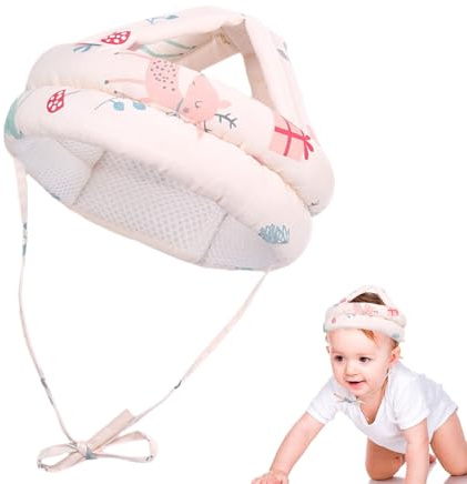 QingWing Casque Anti Chute Bebe, 360 Degrés Casque Protection Bebe, Respirabilité Réglable Protection Tete Bebes Chute Convient Aux Bébés Qui Apprennent à Marcher de 6 à 36 Mois
