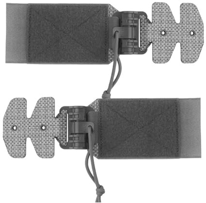ZFFOZZ 2-teiliges Taktisches Kummerbund Schnellverschluss Set für Die Seitenwand, Schnelles An und Ausziehen für FCPC V5(Gray)