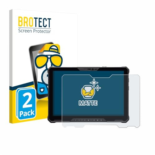 BROTECT Schutzfolie für Dell Pro Rugged 12 RA02260 | 2 Stück Entspiegelnder Displayschutz Made in Germany Matte Displayschutz-Folie Anti-Reflex Anti-Fingerprint Einfache Montage