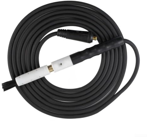 Limpiador de soldadura electroquímica industrial, removedor de cuentas de soldadura de mano para decapado de acero inoxidable con cabezal de cepillo conductor de repuesto y manguera de gas de 3 metros