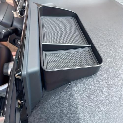 KKJZFRDCR Armaturenbrett Ablage Organizer, Für Hyundai INSTER 2024 2025 Konsole Handschuhfach Aufbewahrungsbox Display Cockpit Zubehör Antirutschmatte ABS