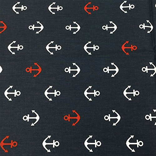 ein Stück 50cm * 160cm Anker gedruckt Baumwollstoff,patchwork stoffe,baumwollstoff meterware,stoffe patchwork stoffpaket