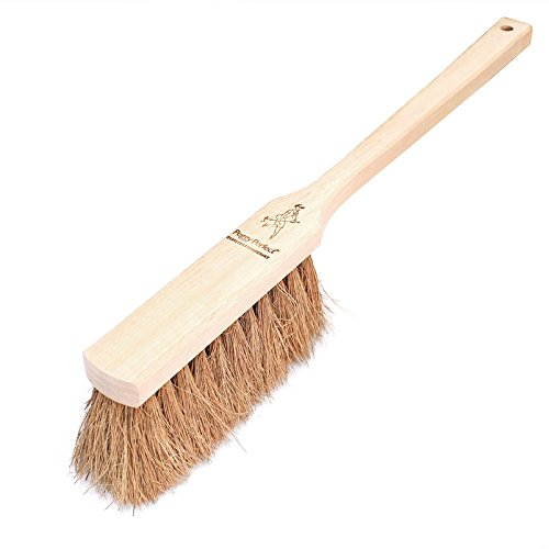 Balayette avec long manche et poils en coco, env. 42 cm