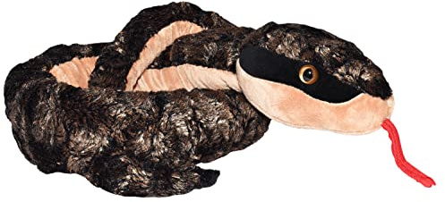 Wild Republic Plush Snake Metallkupfer, Plüsch-Schlange, Riesen-Kuscheltier, 137 cm, Baby Shower Geschenk, Stofftier, Füllung aus recycelten Wasserflaschen