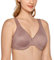 DELIMIRA Women's Minimiser Bra Plus Size Underwired Full Cup Non Padded Seamless Support T Shirt Bra Mochaccino 34DD