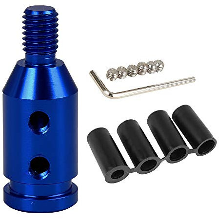 X AUTOHAUX M10 x 1.5 Car Blue Gear Shift Knob Adapter for Non Threaded Shifter