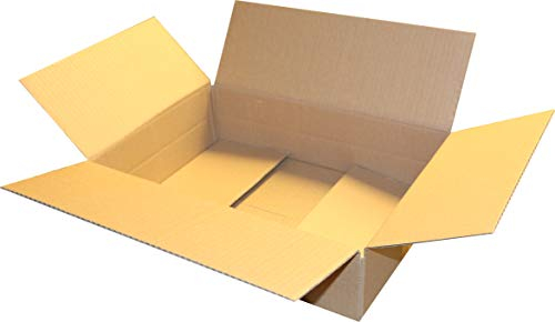 100 St. Post Päckchen Versandkarton 350 x 250 x 100 Größe S Faltschachtel Transportkiste Faltkarton Packsetkarton