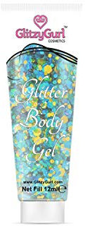 GlitzyGurl Gel cosmétique pour le visage le corps et les cheveux à paillettes holographiques Cosmic Charm 12 ml