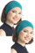 Deresina Headwear Extra Breites Bambus Haarband, Schweißband Stirnband für Alltag, Yoga and Laufen, 12cm Wide,Atmungsaktiv & rutschfest, Schutz für Haar & Kopfhaut (Blaugrun)
